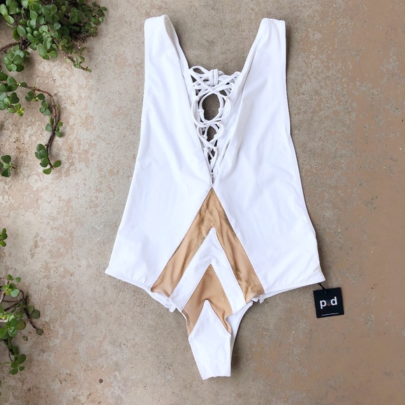 Pacific and Driftwood Other - Pacific & Driftwood Sheer Mesh One Piece Swimsuit